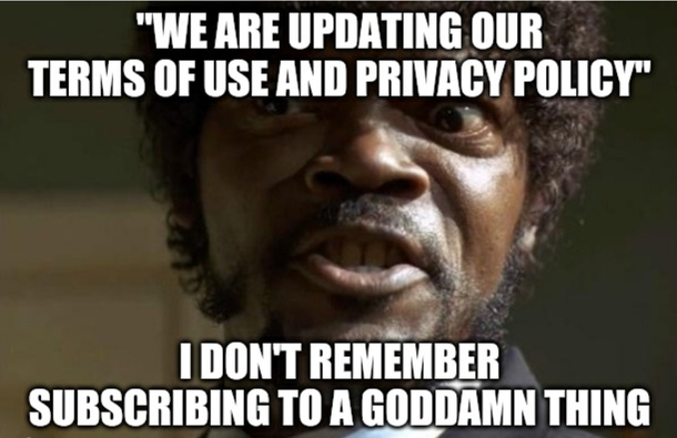 Getting an email from a random company be like