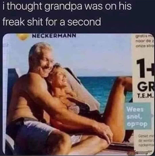 Getting his freak on