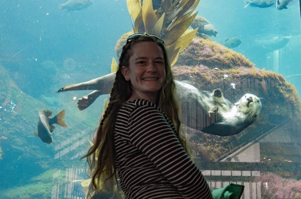 Getting photo-bombed by an otter