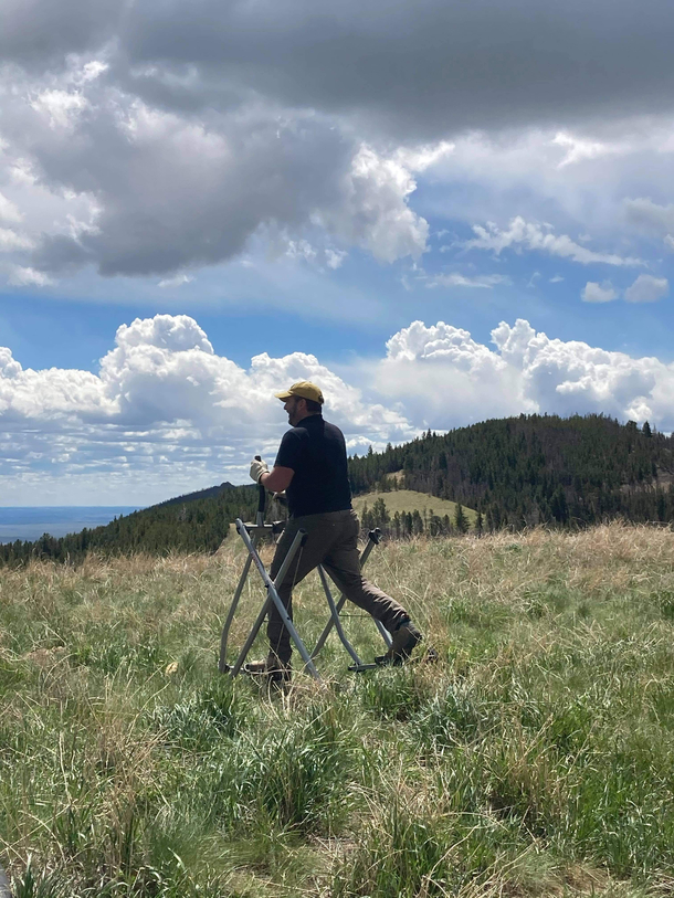 Getting some exercise in the mountains