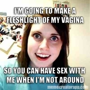 Gf and I talking about different types of fleshlights when she laid this one on me