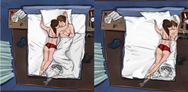 GF sent me a picture that reminded her of us I made it a bit more accurate