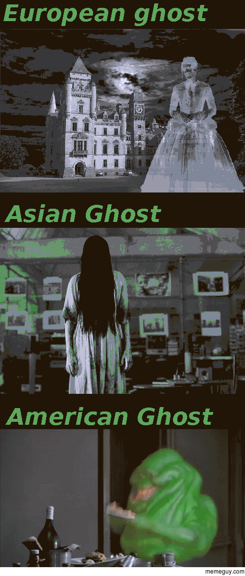 Ghosts from different countries