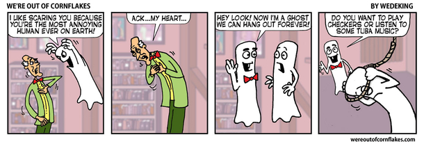 Ghosts should be careful of who they scare