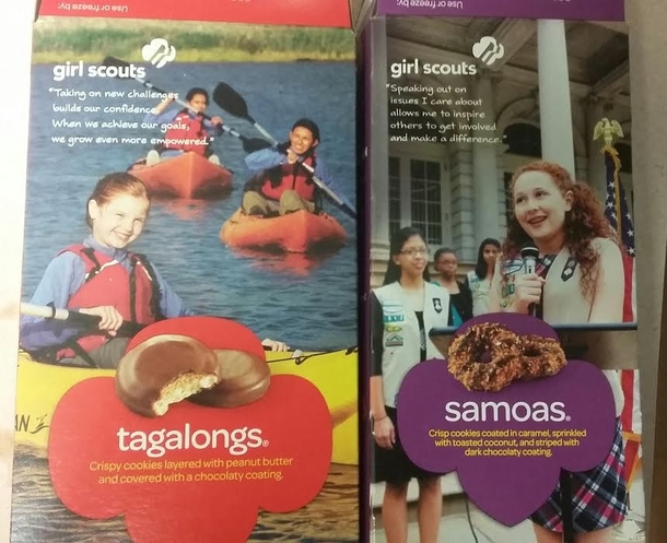 Girl Scouts Celebrating in-focus redheads and blurry brown girls