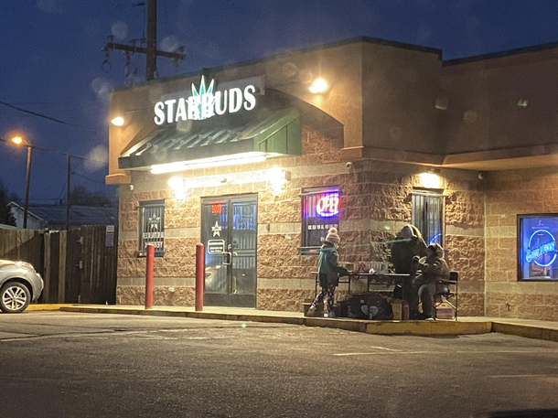 Girl Scouts outside of a dispensary Seen in Colorado