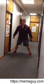 Girl Used to play rugby in high school thinks she can tackle  pound college football player