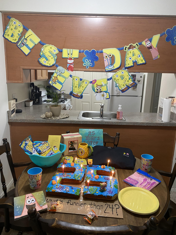 Girlfriends idea of a theme for my th