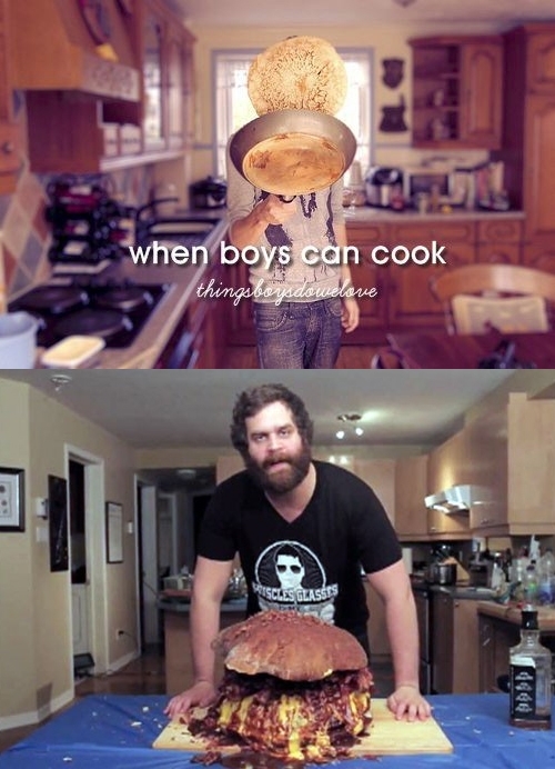 Girls love when boys can cook