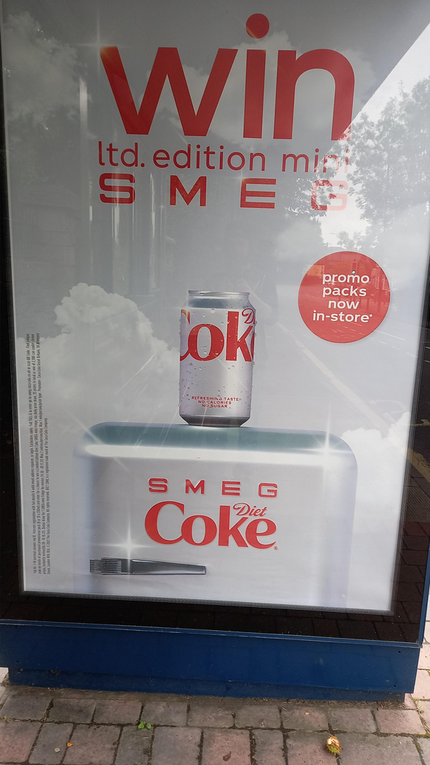 Given the fact this is in the UK I just cant imagine there wasnt at least  Red Dwarf fan in the Coke marketing department giggling his ass off
