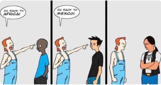 Go back to your own country