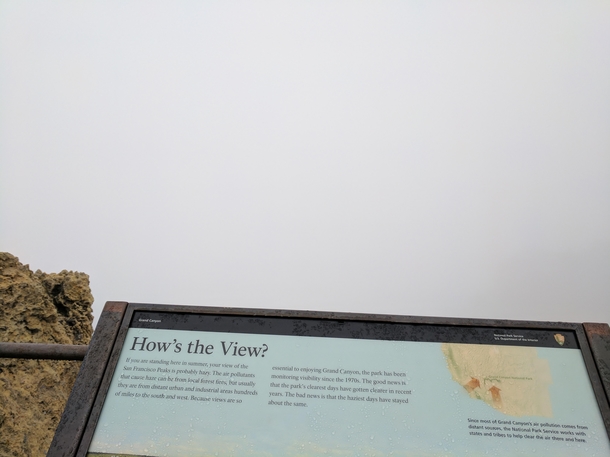 Go to the Grand Canyon they said enjoy the view they said