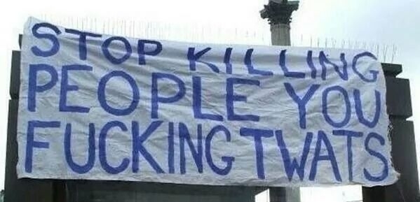 God dammit too many people have been dying these last several days Can people not read