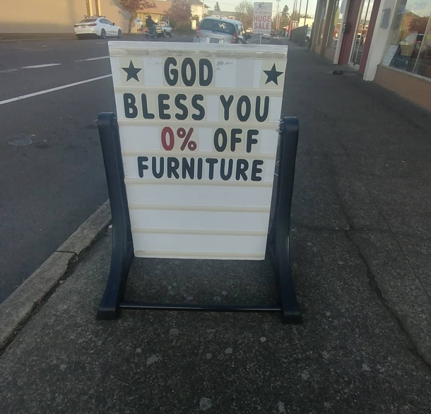 God drives a hard bargin