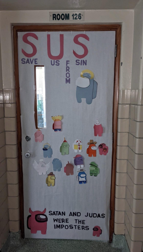 God is looking a little Sussy
