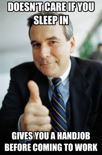 Good guy boss self-employment edition