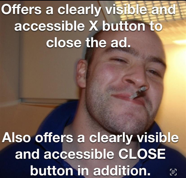 Good guy mobile game ad