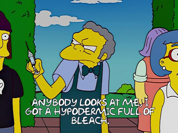 Good guy Moe out there looking to cure anyone he sees