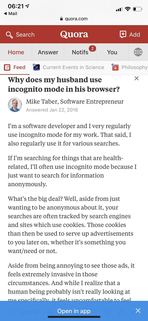 Good guy Quora user