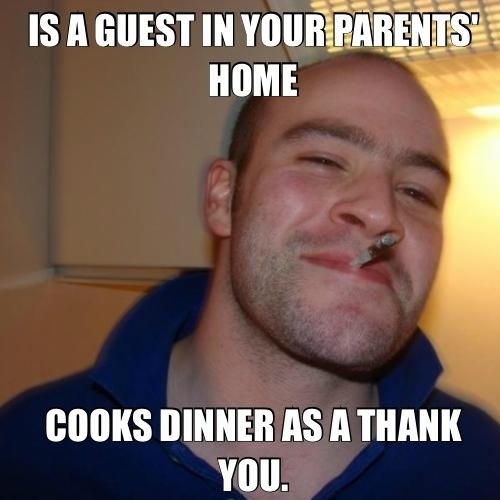 Good Guy Roommate is at it again