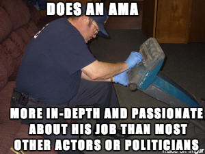 Good Guy Vacuum Cleaner Technician Lets take a moment to appreciate a genuine AMA