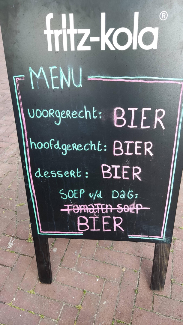 Good menu 