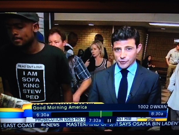 Good Morning America sofa king shirt