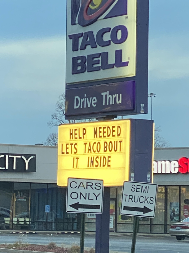 Good one Taco Bell