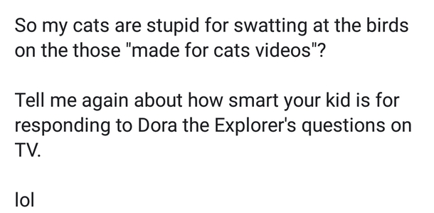Good point