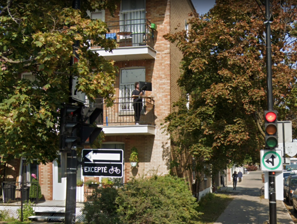 Google street view captured one of Montreals finest remote workers