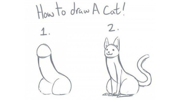 Googled how to draw a cat and found this masterpiece