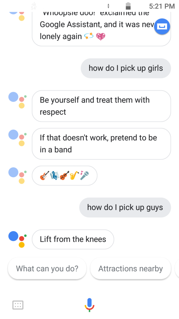 Googles dating advice