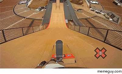 GoPro on the mega-ramp with Andy Mac
