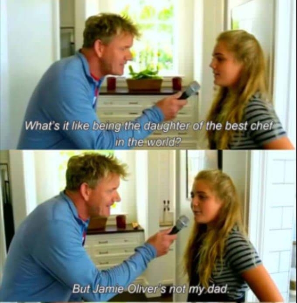 Gordon is burnt