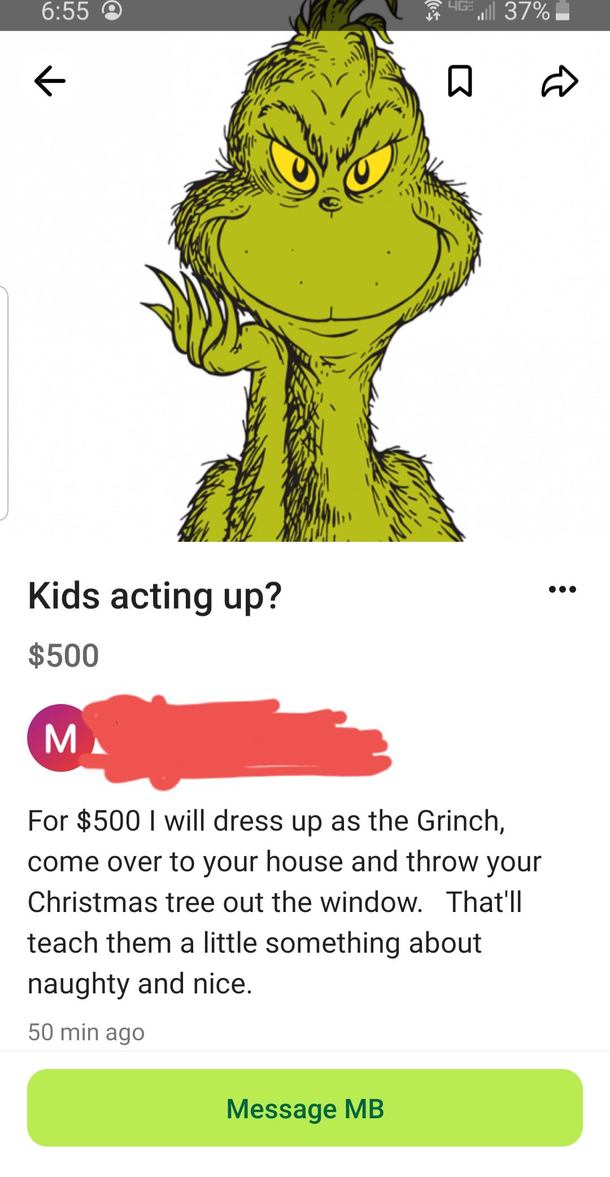 Got any naughty ones This was posted on my neighborhood app