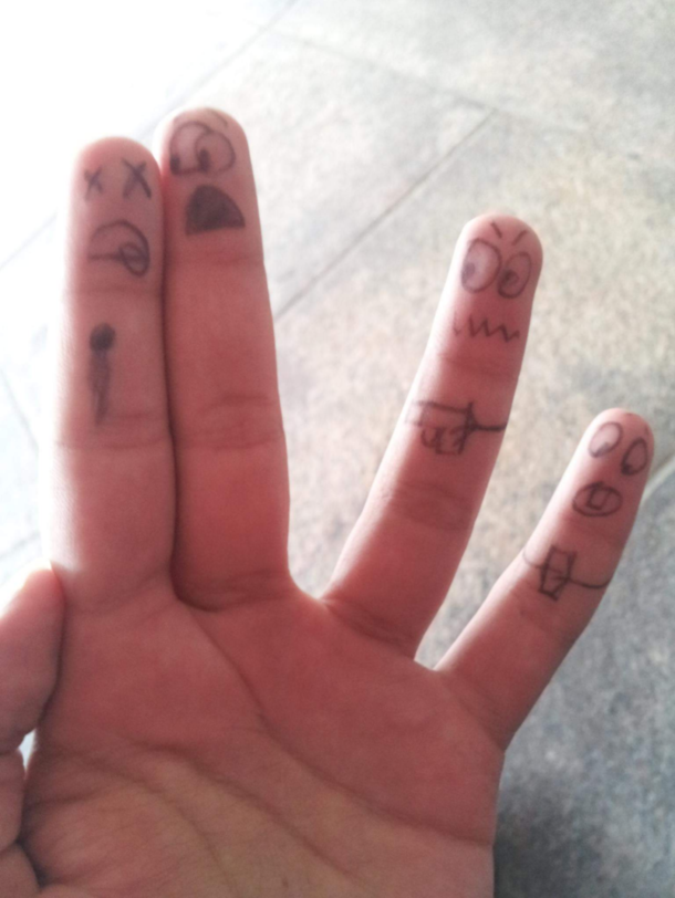 Got bored waiting for the train