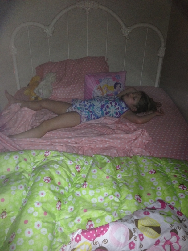 Got Daughter her Big Girl Bed Checked on her at am