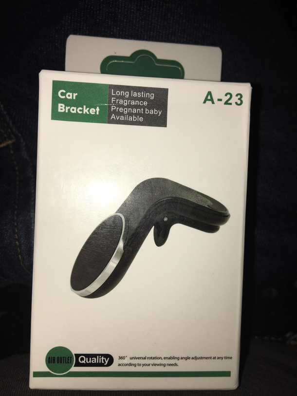 Got my company phone today and came with this phone mount for my car