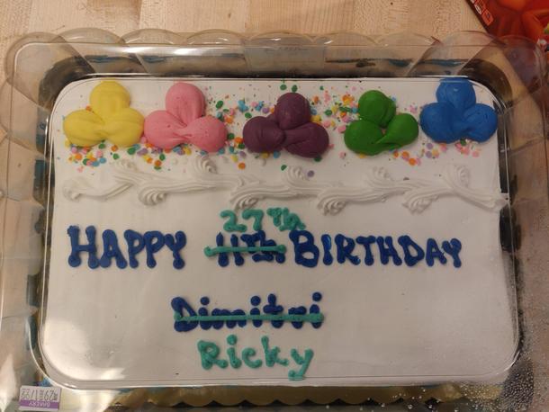 Got my friend a last minute birthday cake