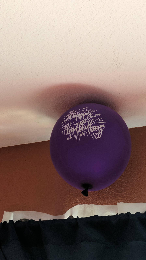 Got my vaccine today saw this balloon and thought I was losing it for a sec