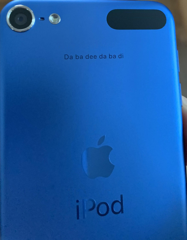Got my wife an iPod couldnt resist the free engraving