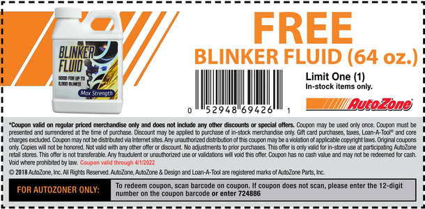 Got pranked by my husband lol I made the auto zone staff seriously question his car knowledge for  minutes by asking for blinker fluid with a serious face