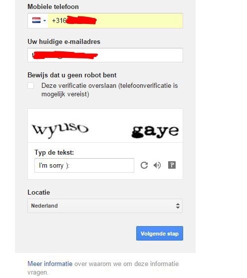 Got this Captcha making a gmail account 