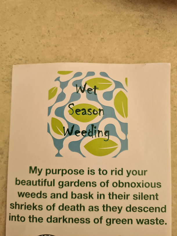 Got this in the postbox  for marketing