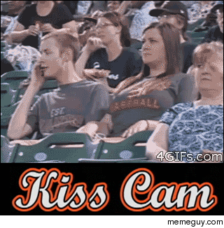 Gotta do SOMETHING when youre on kiss cam