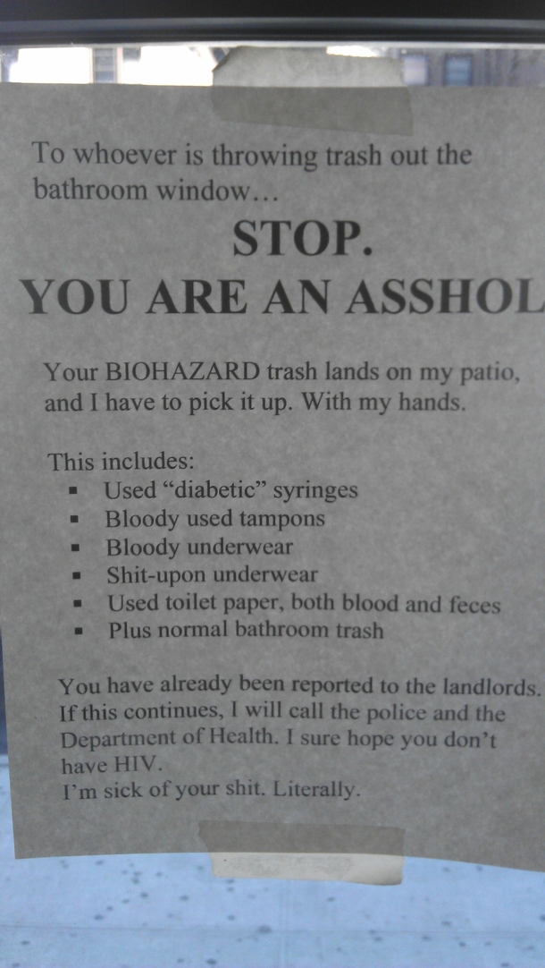 Gotta love neighbors