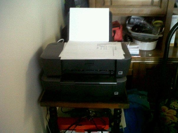 Gotta print a report  for ink cartridges Or  for a new printer that comes with just enough