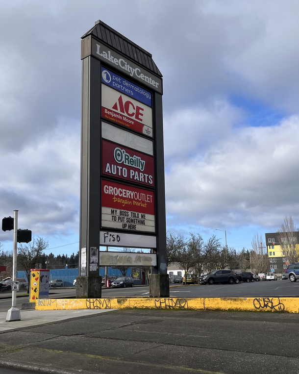 Gotta use that sign real estate