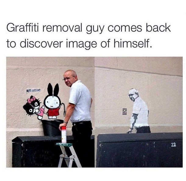 Graffiti removal guy better step up his game