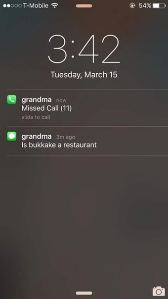 Grandma is a little confused